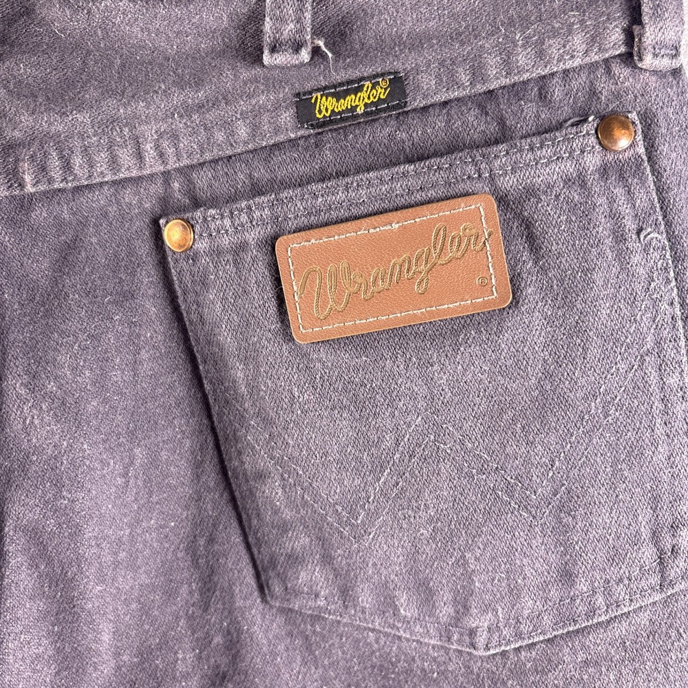 Vintage Wrangler Cowboy Cut Gray Jeans 30x36 (Fits 30x34) USA 13MWZ Faded